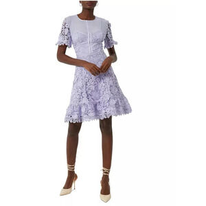 FRENCH CONNECTION Binadari Cabello Lilac  Lace Dress Size 2